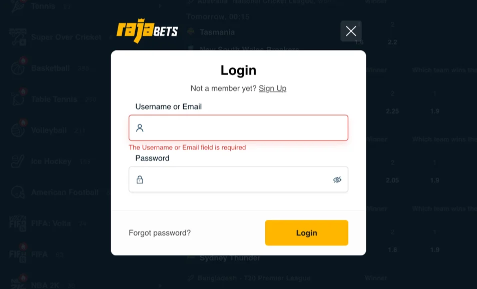 Rajabets login Rajabets login